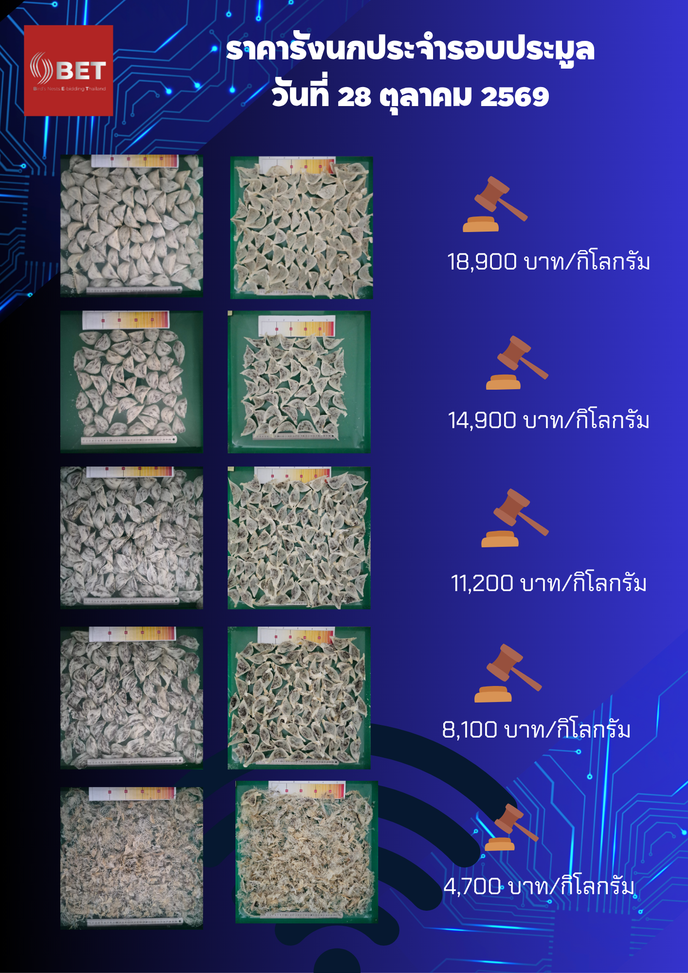 รอบประมูลปิดราคา 28 ตุลาคม 2569
